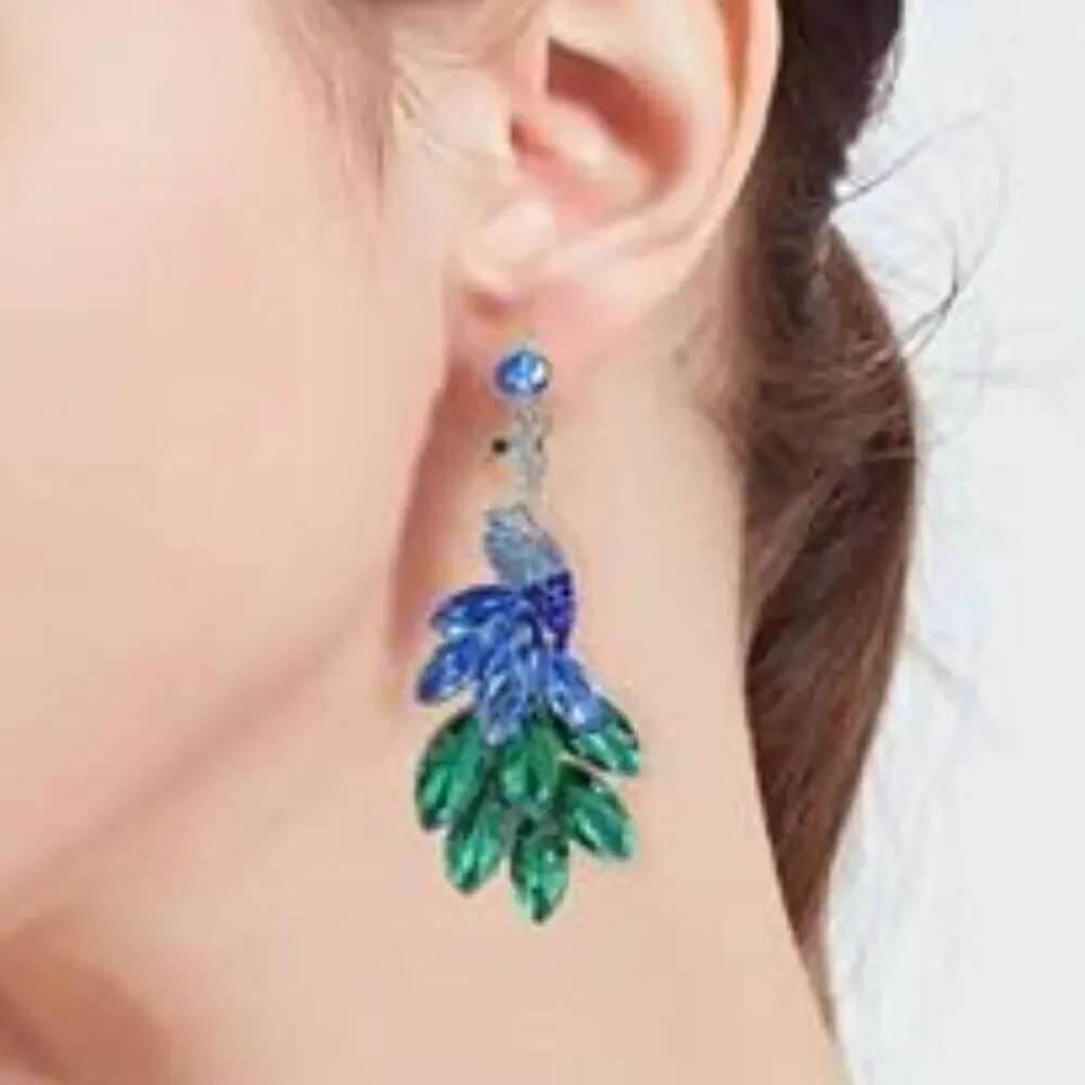 Val Jewelry peacock dangle